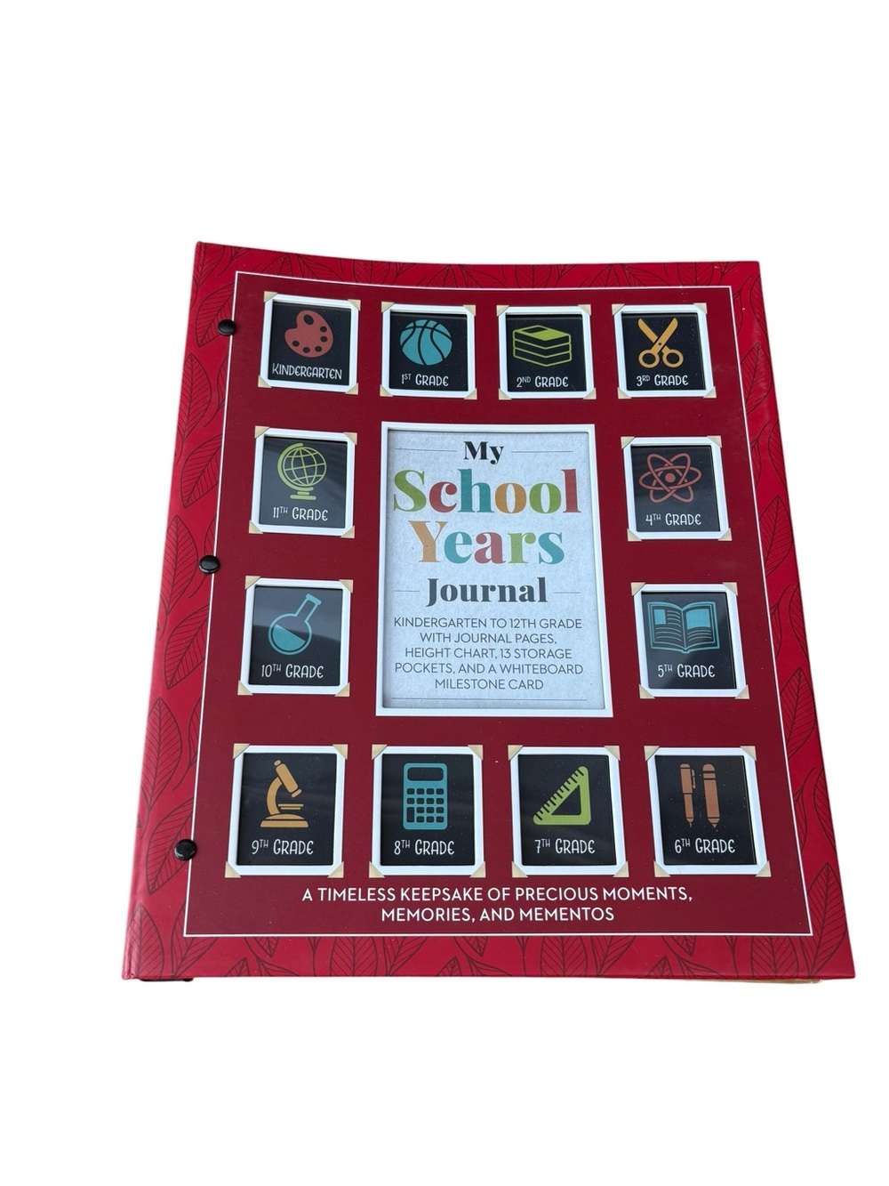 My School Years Journal Memories Binder Keepsake Binder Scrapbook Book K Thru 12
